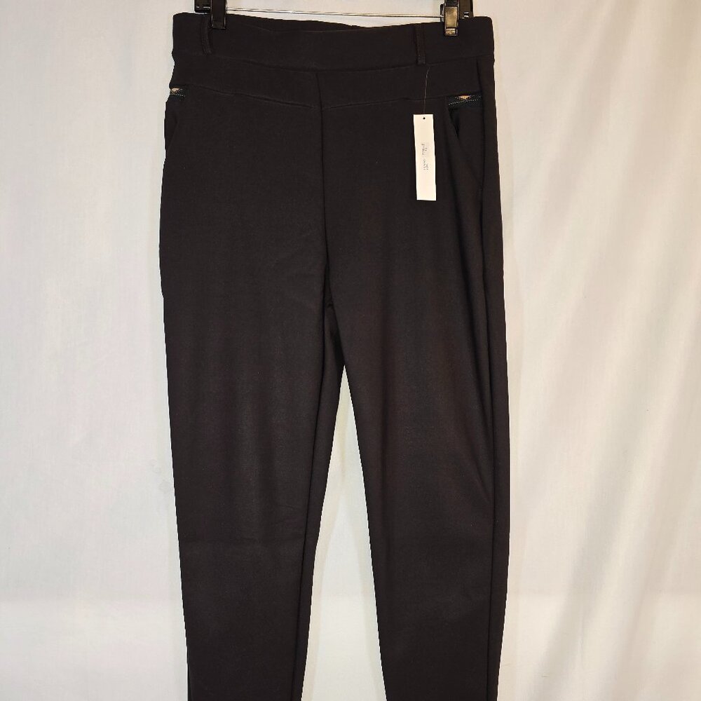 Plus Dark Brown Fur Lined Legging Dress Pant